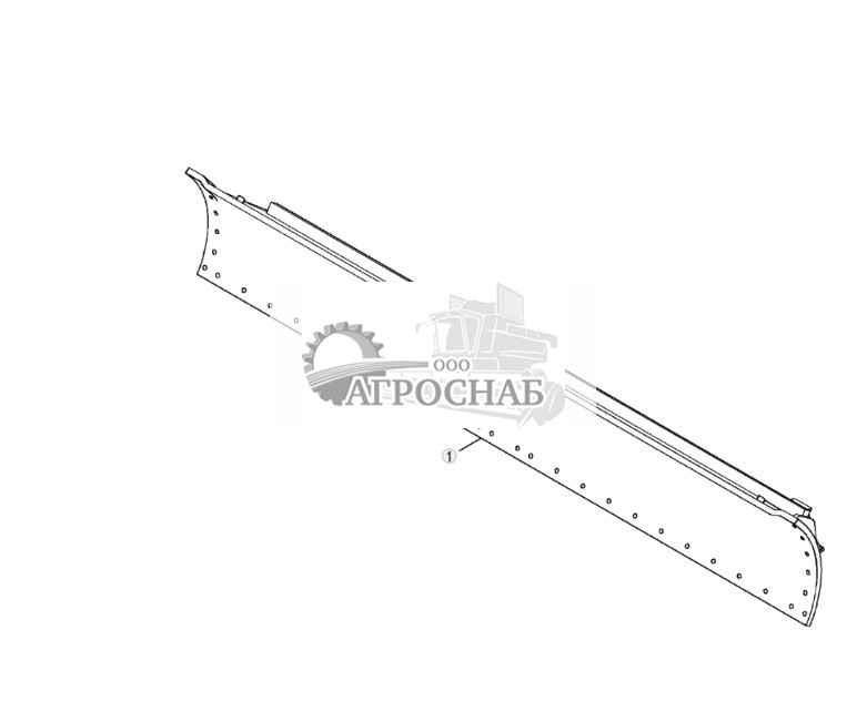 Отвал (12 футов x 27 дюймов x 1 дюйм), для режущих кромок (34 дюйма x 8 дюймов) с крепежными деталями 58 дюйма - ST3670 645.jpg